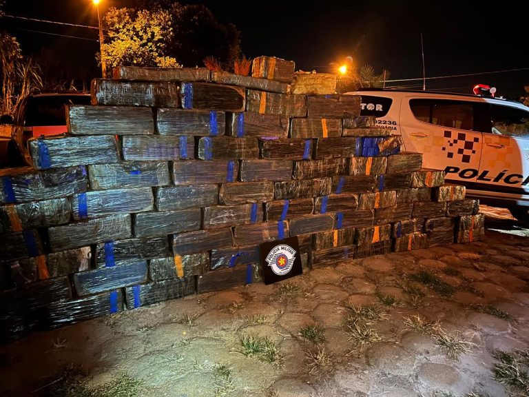 Apreensão de drogas da polícia