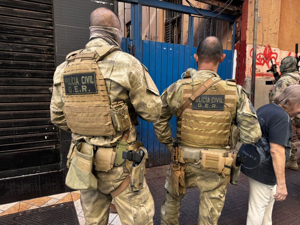 Ação da polícia no centro de SP