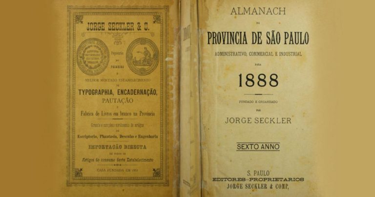 Almanach da Provincia de São Paulo, Administrativo, Commercial e Industrial para 1888, do acervo da Biblioteca