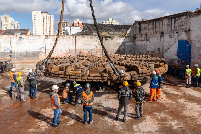 Metrô inicia desmontagem de tuneladora para reutilização entre Penha e Complexo Rapadura
