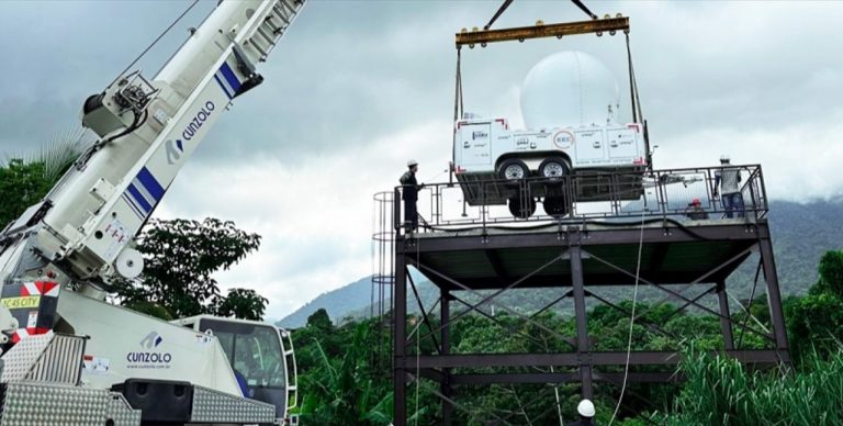 Radar de Ilhabela foi adquirido em 2023 pelo Governo de São Paulo, com investimento de R$ 10 milhões. Foto: Prefeitura de Ilhabela