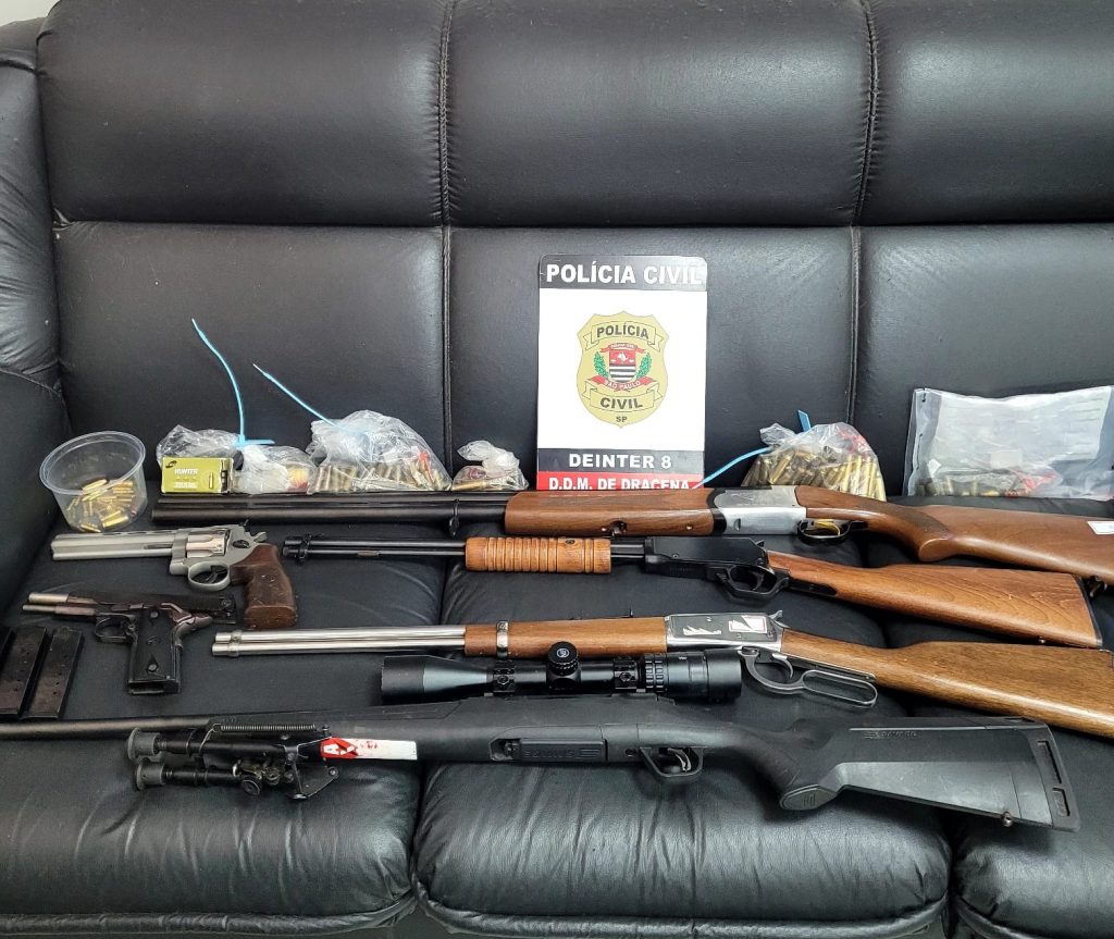 Justiça determinou apreensão das armas como medida preventiva Foto: Divulgação/Governo de SP
