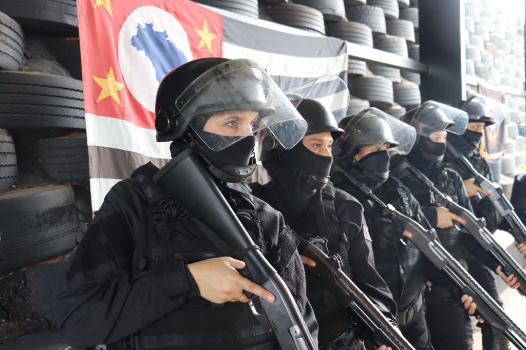 Policiais do Grupos de Intervenção Rápida da Polícia Penal Foto: Divulgação/Governo de SP