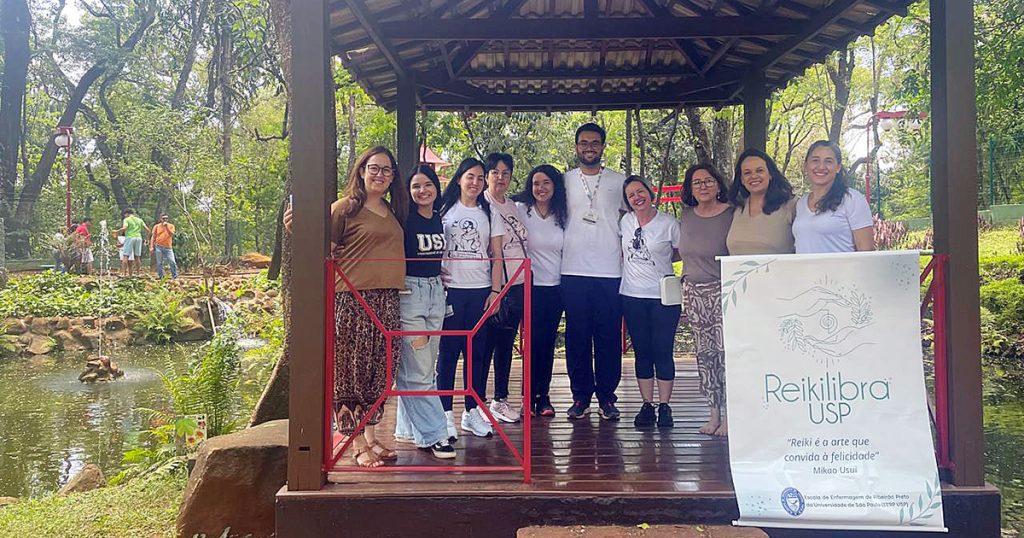 Equipe do projeto Reikilibra USP da Escola de Enfermagem de Ribeirão Preto – Foto: Arquivos do projeto
